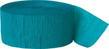 Turquoise Crepe Streamers 4Pk