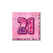 21 Glitz Pink Napkin (16pk)