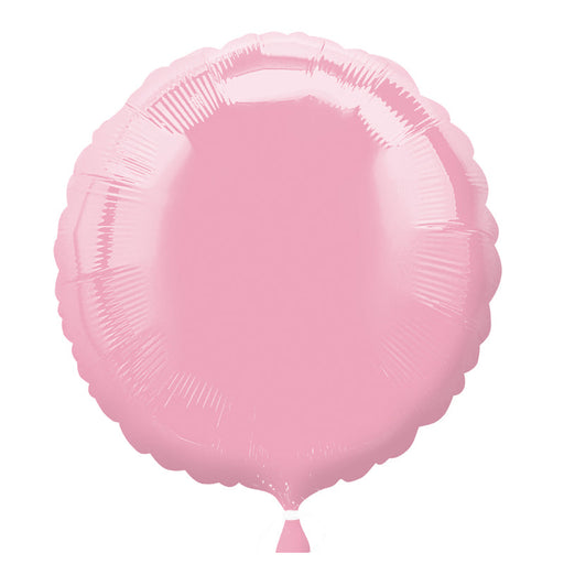 18 Inch Round Iridescent Pearl Pink Plain Foil (Flat)