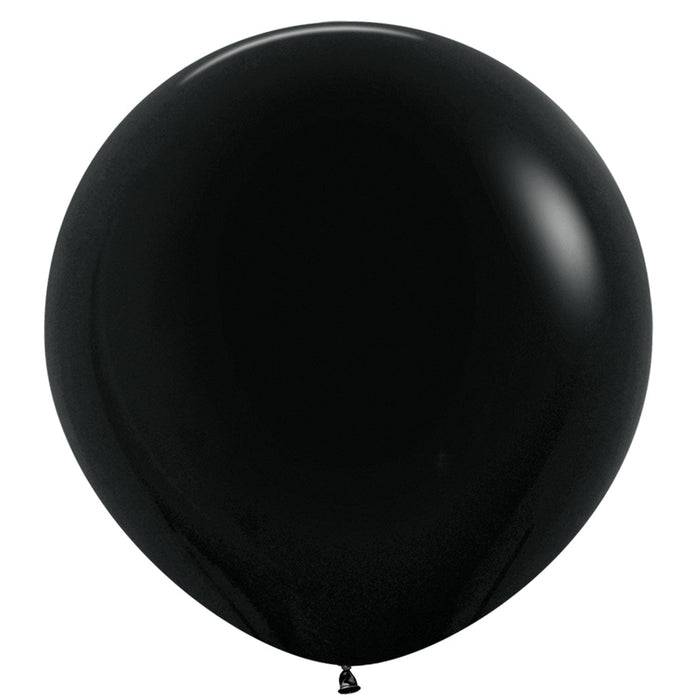 Sempertex Latex Balloons 36 Inch (2pk) Fashion Black Balloons