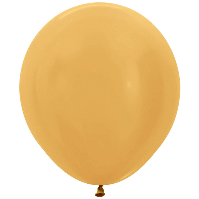 Sempertex Latex Balloons 18 Inch (25pk) Metallic Gold