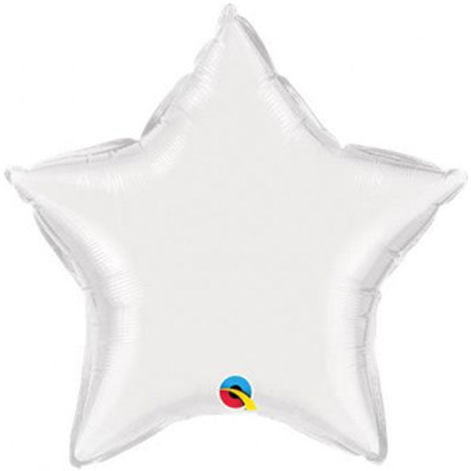 9 Inch White Star Foil (Flat)