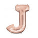 34'' Shape Foil Letter J - Rose Gold (Anagram)