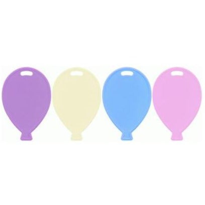 Pastel Balloon Shape Weights Assorted 100pk