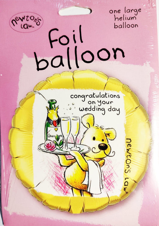 Newtons 18'' Congratulations on Your Wedding Day Foil Balloon