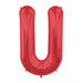 34'' Super Shape Foil Letter U - Red