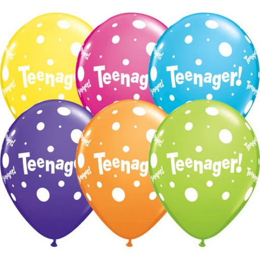 Teenager 11'' Round Assortment 25pk