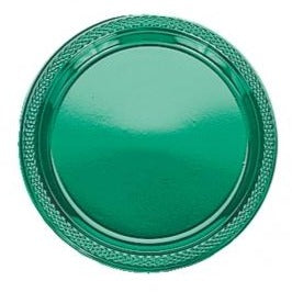 Festtive Green Plastic Plate 22.8Cm 20pk