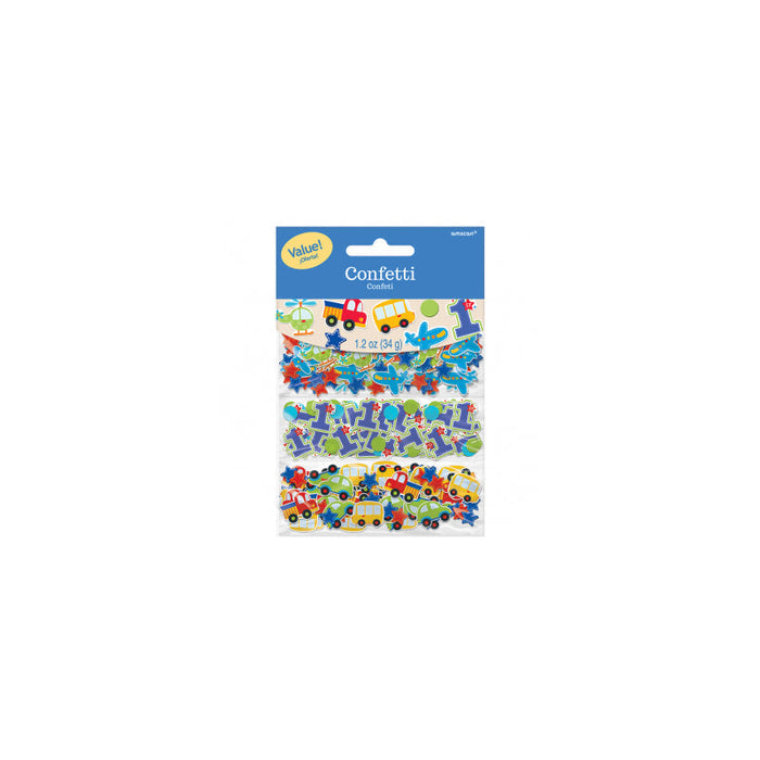 ALL ABOARD BIRTHDAY 3PK CONFETTI MIX 34G