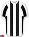 Balck and White Stripe Sport Shirt / Football Shirt