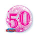 22'' Bubble 50 Pink Starburst Sparkle