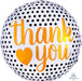 18'' Thank You Modern Dots Foil Balloon