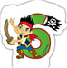 Jake And The Neverland Pirates Birthday Candle No 6