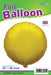 18'' Packaged Round Gold Foil Balloon