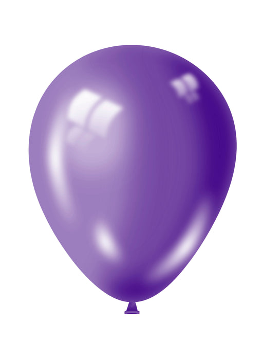 12" Purple Shiny Balloons 15pk