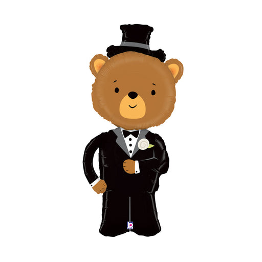 49'' Linky Groom Bear Foil Balloon