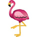 Flamingo Airwalker Foil Balloon 34''/86Cm W X 68''/172Cm H