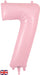Oaktree Foil Balloon Matte Pink Number 7 34"