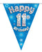 Oaktree UK 11th Birthday Bunting Blue - 11 Flags 3.9M
