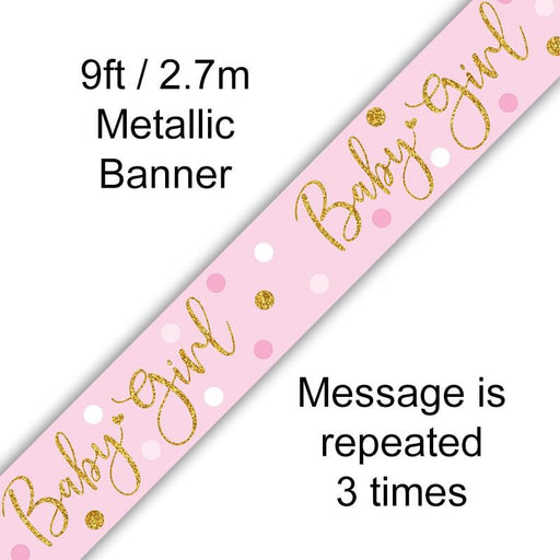 Oaktree UK Banner Baby Girl / Baby Shower Banner