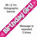 Oaktree UK Birthday Girl 2.7m long Banner
