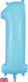 Oaktree UK Balloons Matte Blue Number 1 34"