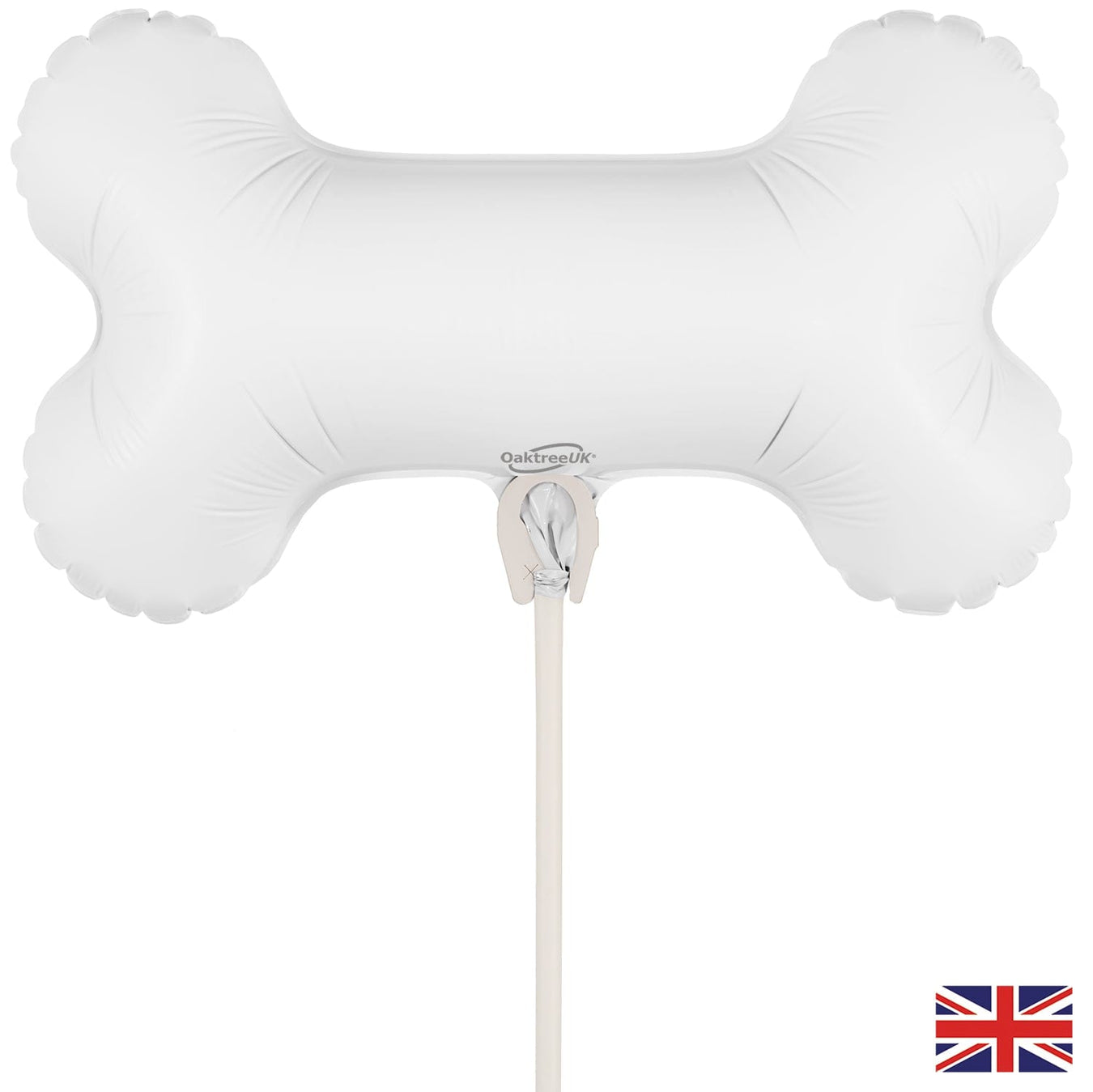 Oaktree UK Foil Balloons Mini White Dog Bone 13inch