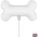 Oaktree UK Foil Balloons Mini White Dog Bone 13inch