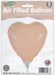 Oaktree UK Foil Balloon Nude Heart (9 Inch) Packaged 5pk