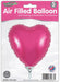 Oaktree UK Foil Balloon Pink Heart (9 Inch) Packaged 5pk