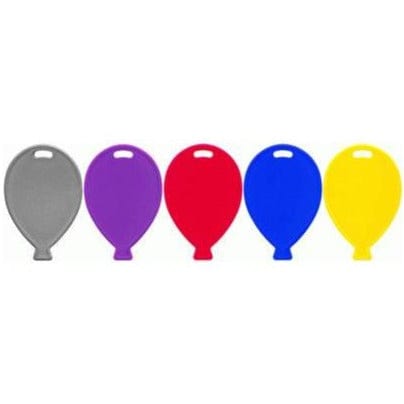 Oaktree UK Balloon Weight Primary Balloon Shape Weights Assorted 100pk