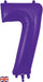 Oaktree UK Foil Balloons Purple Number 7 34"