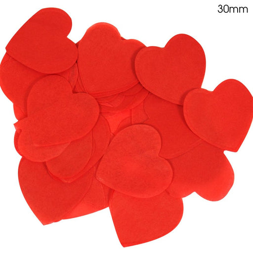 Oaktree UK Confetti Red Heart Shaped Tissue Paper Confetti 25mm 100g