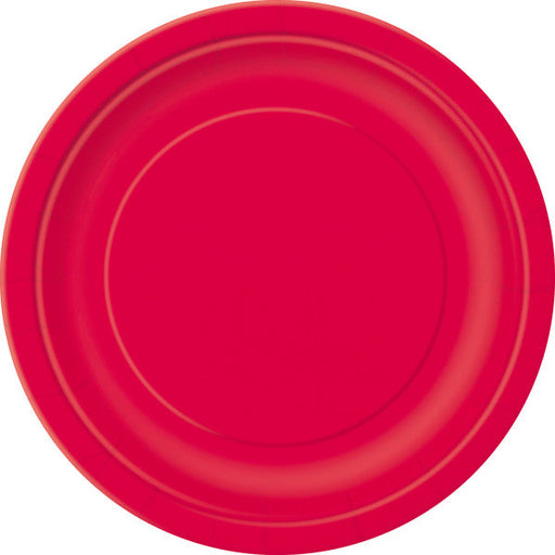 Ruby Red Solid Round 9" Dinner Plates (8pk)
