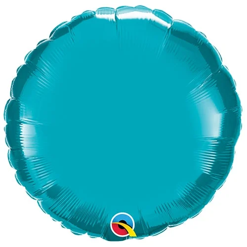 36'' Turquoise Round Foil (Flat)