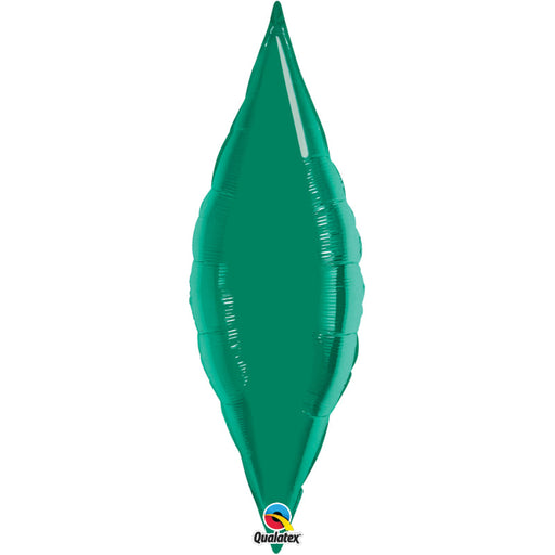 27 Inch Taper Emerald Green Plain Foil (Flat)