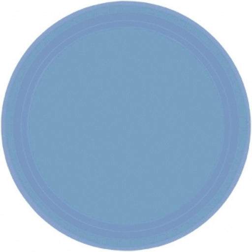 Pastel Blue Dessert Plates 8pk 18cm