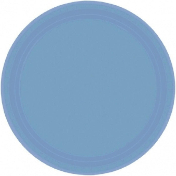 Pastel Blue Dessert Plates 8pk 18cm