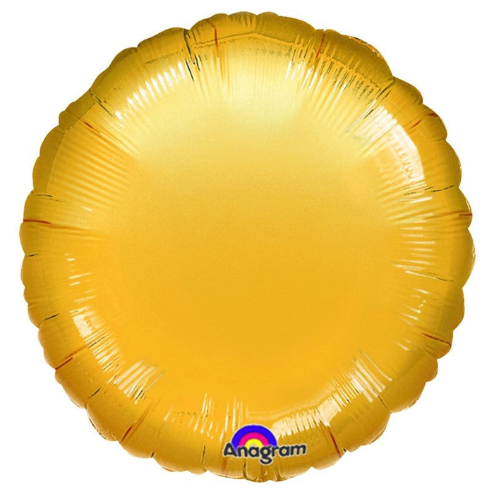 7 Inch Round Gold Foil (Flat)