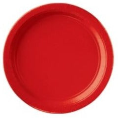 Red Paper Plate 17.7Cm 8pk
