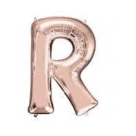 34'' Shape Foil Letter R - Rose Gold (Anagram)