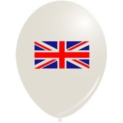 100 Union Jack Balloons