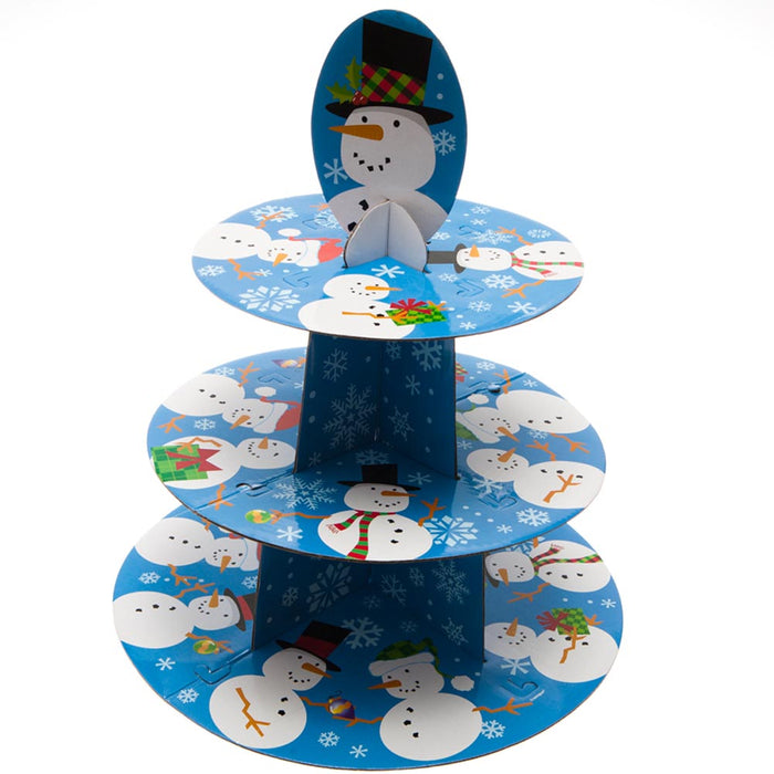 Snowman Pattern Cupcake Holder