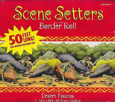Desert Fauna Scene Setter Border Roll 50ft Long
