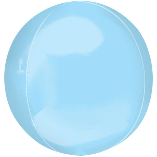 15'' Foil Orbz Pastel Blue 3pk