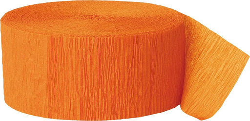 . Crepe Paper Orange Crepe Paper Stemer 45mm x 10mtr (5pk)