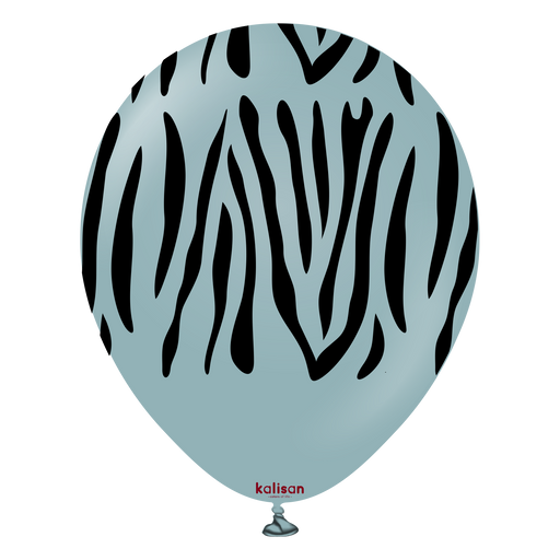 12" Storm Safari Zebra Print Balloons (25pk)