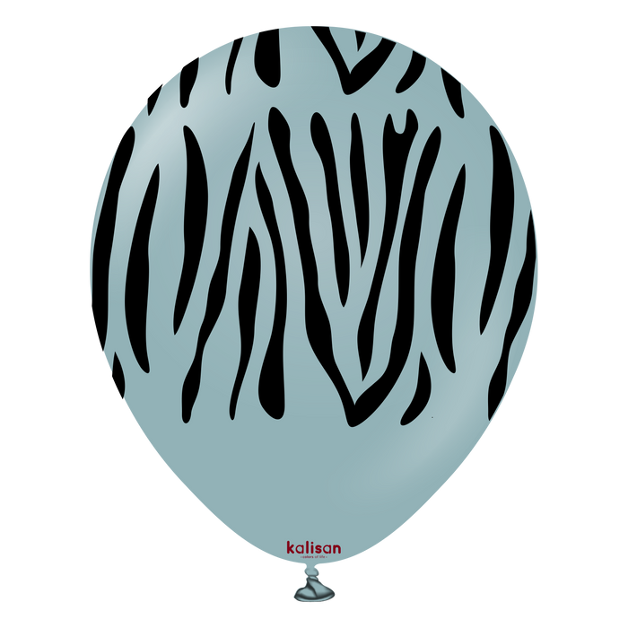 12" Storm Safari Zebra Print Balloons (25pk)