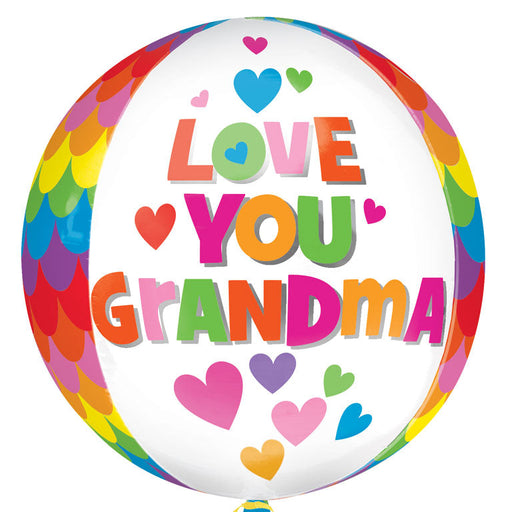 15'' Foil Orbz Love You Grandma