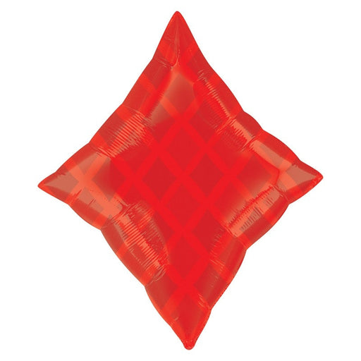 18'' Foil Shape Red Diamond